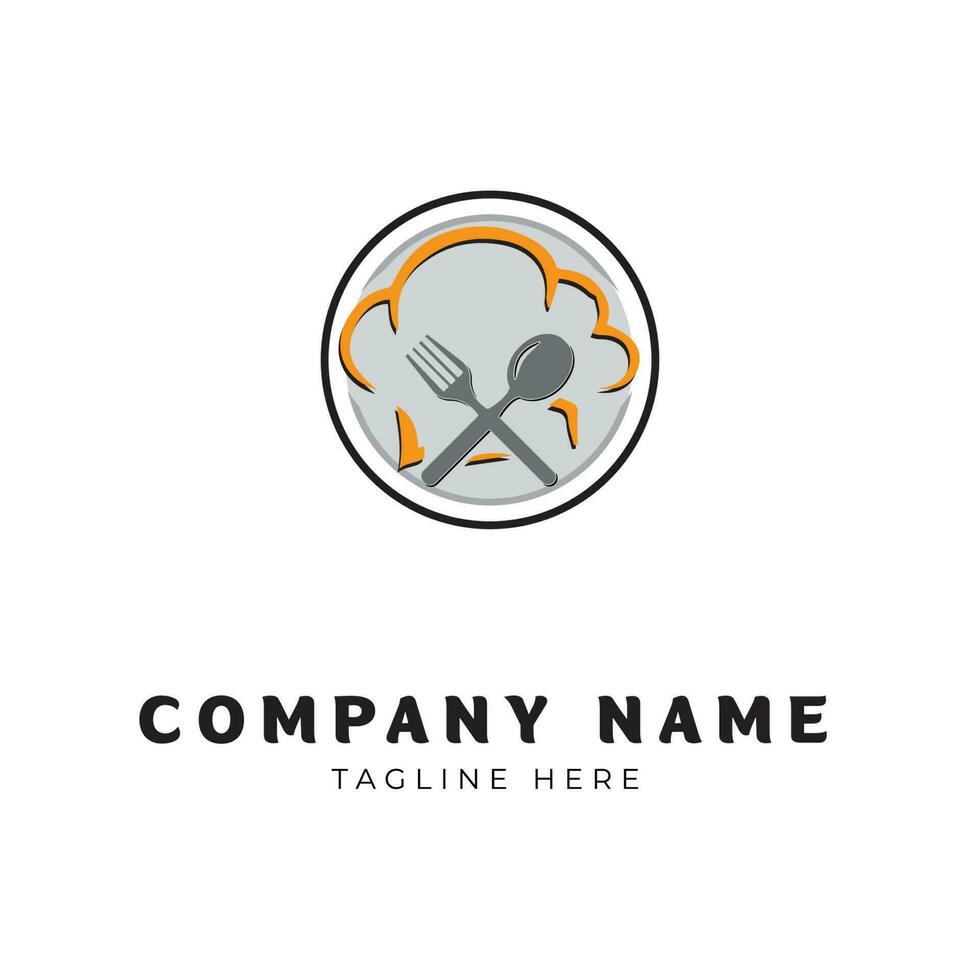 Logo design template that is suitable for use by restaurants vector