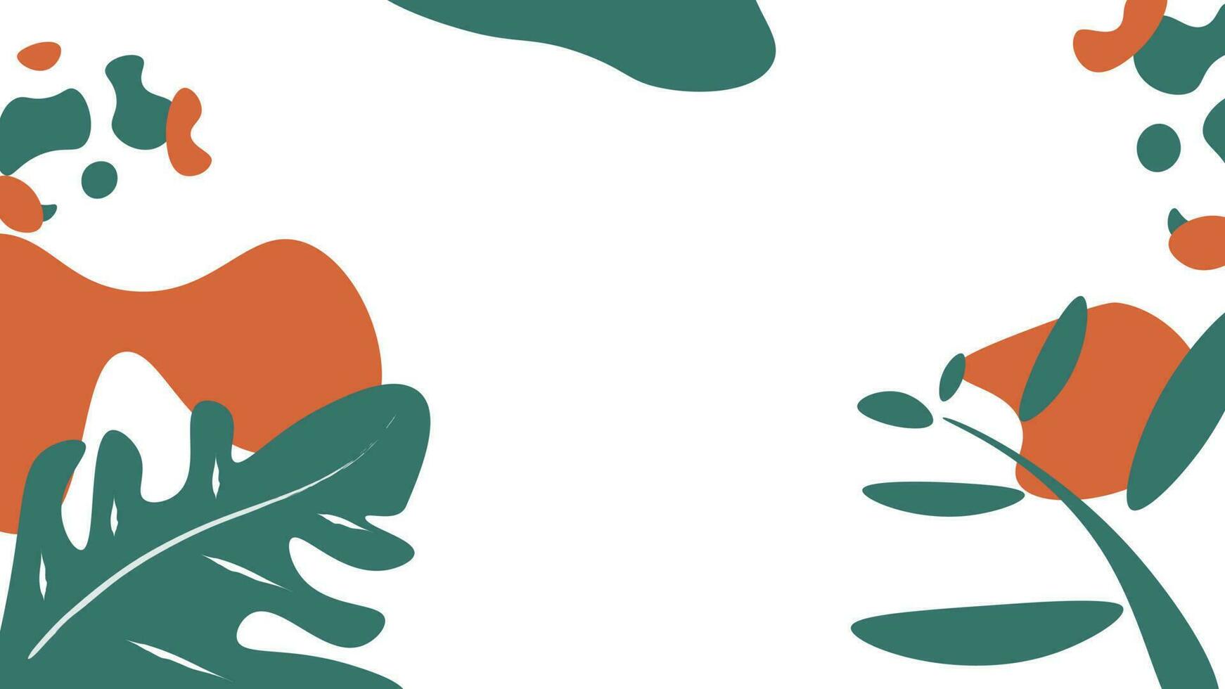 nature doodle background design with pastel colors vector