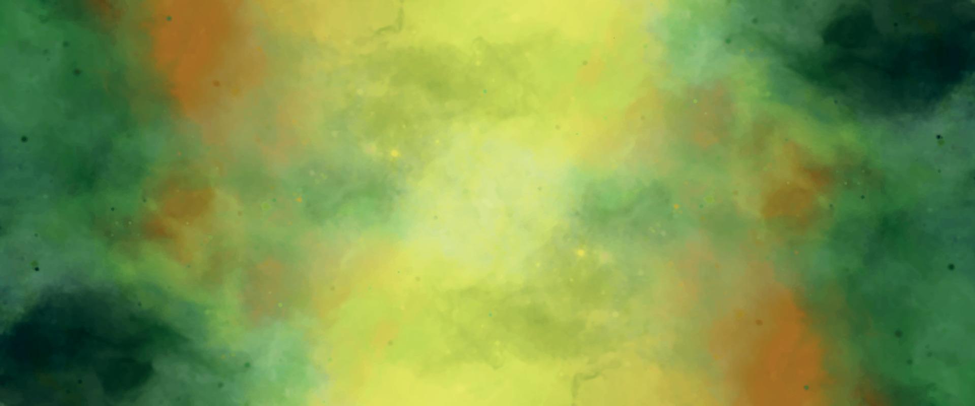 Abstract green background with drops, Creative green and yellow shades hand drawn texture. watercolor Paper textured aquarelle canvas for modern creative design. background with particles. wash aqua vector