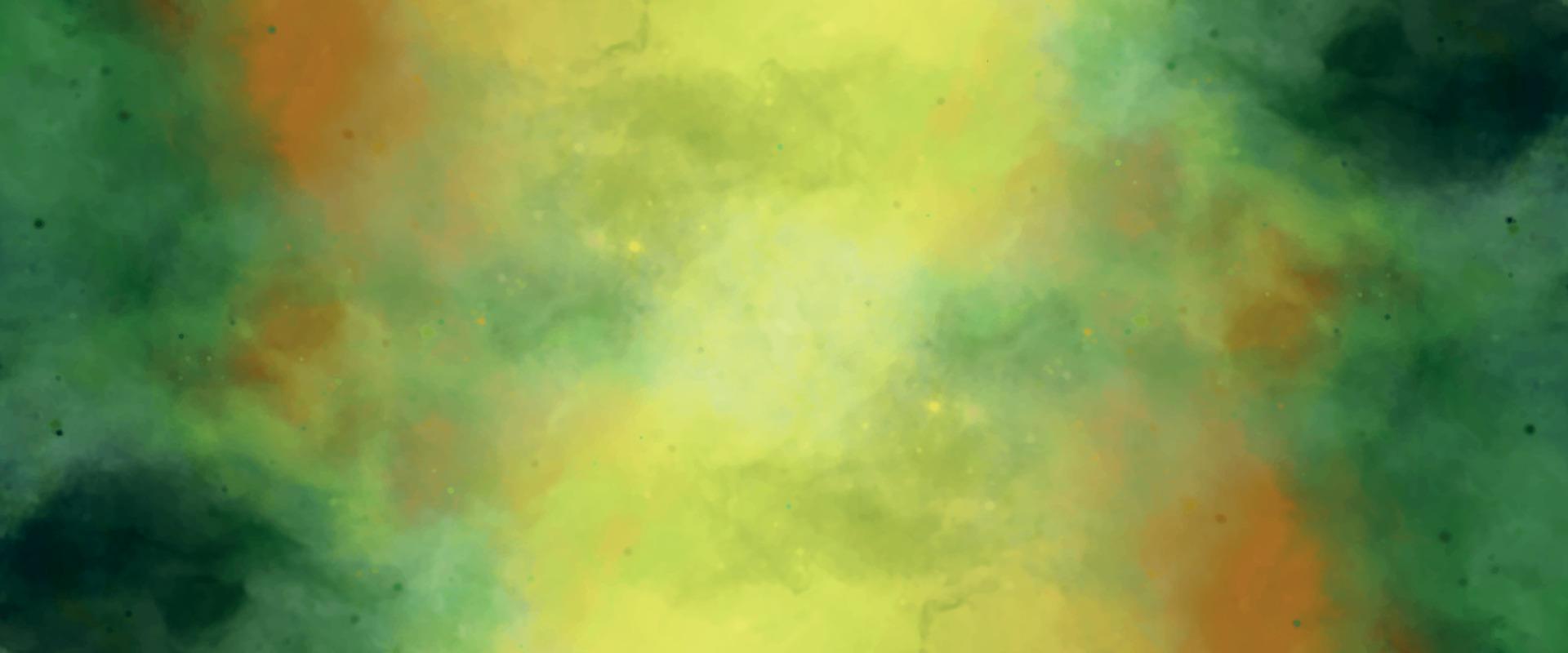 Abstract green background with drops, Creative green and yellow shades hand drawn texture. watercolor Paper textured aquarelle canvas for modern creative design. background with particles. wash aqua vector