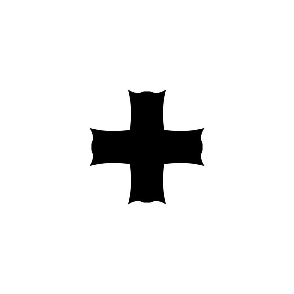 Add button. Add icon. Simple style Christian religion holiday poster background symbol. Cross brand logo design element. Cross t-shirt printing. vector for sticker.