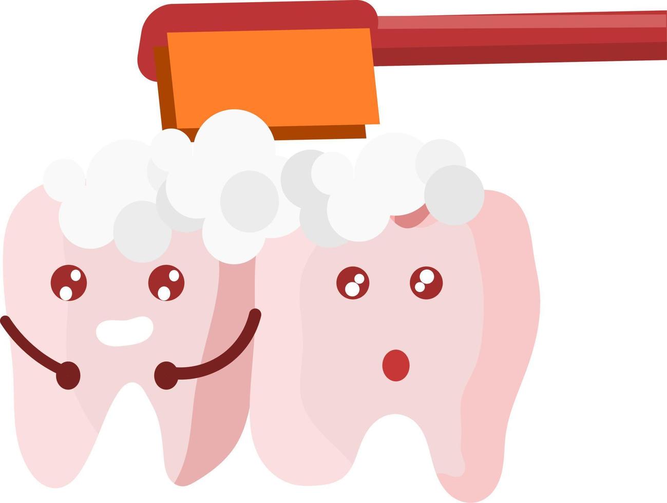 garabatos de dientes. ilustración de dientes extracción dental. cepillar los dientes. sacar dientes. cavidad. lindos dientes vector