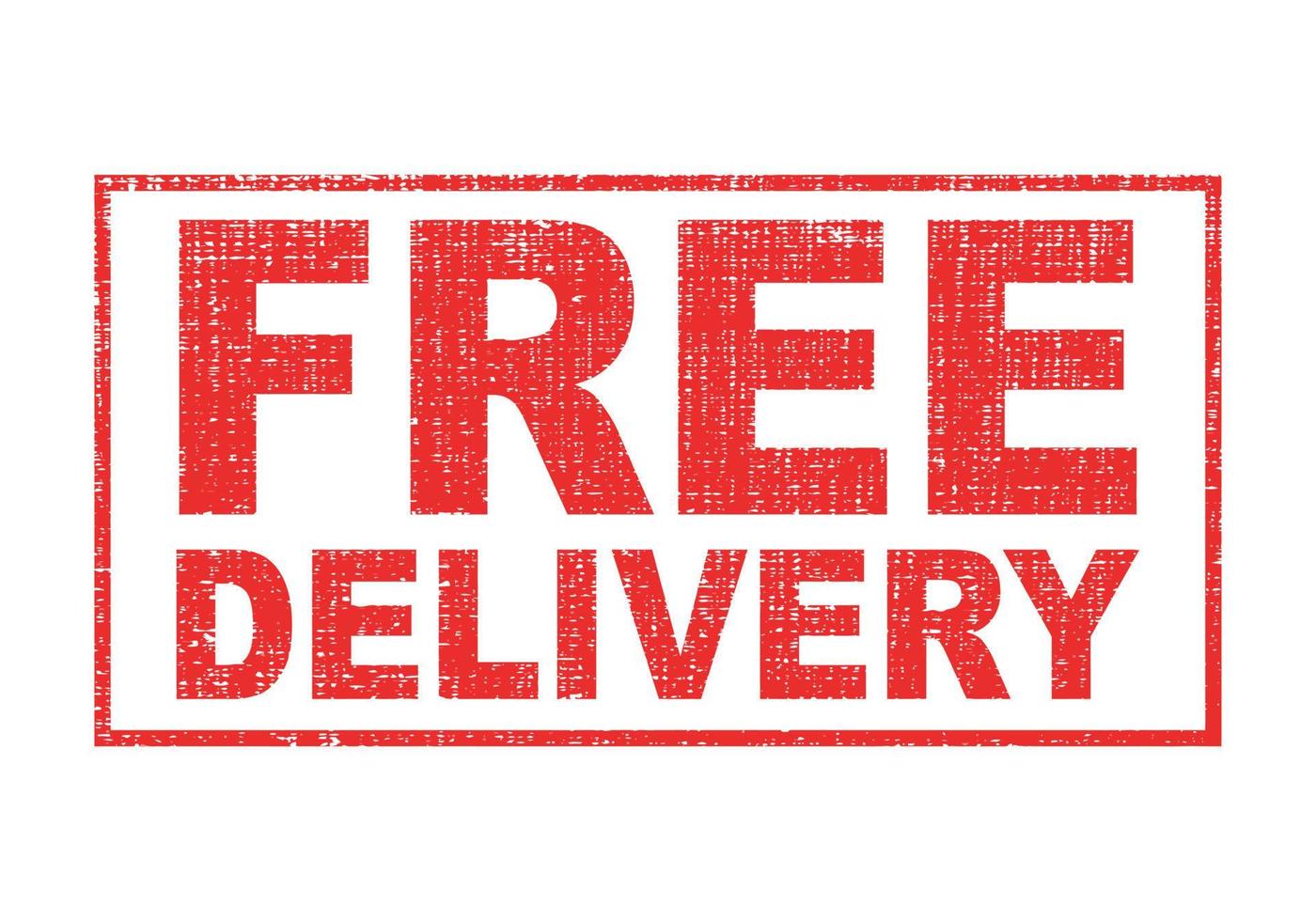 FREE DELIVERY Rubber Stamp on white background. vector