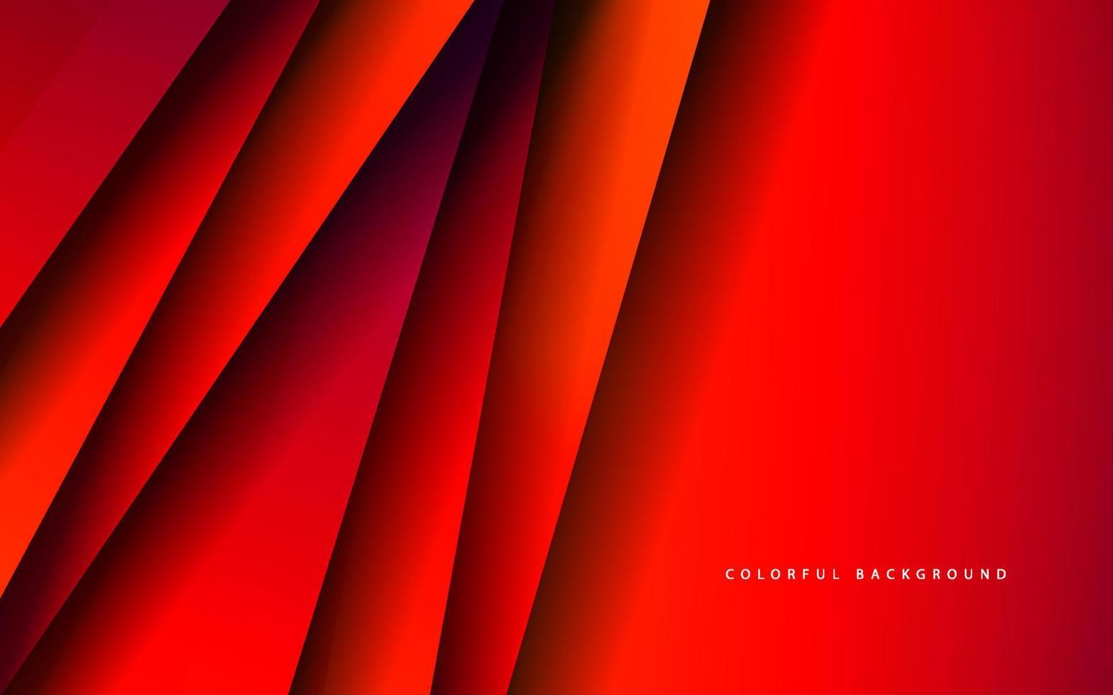 Abstract overlap layer red color  background vector