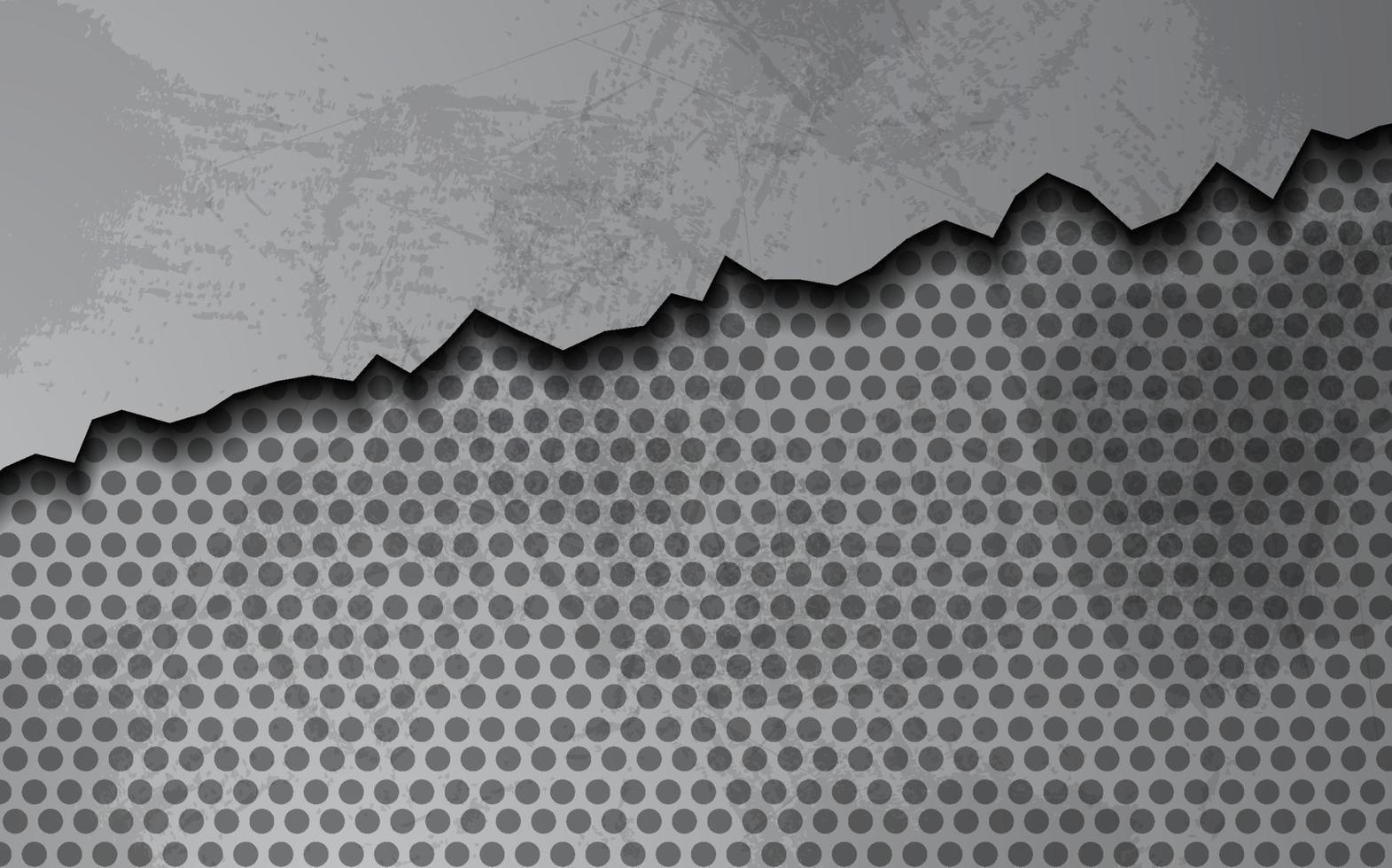 Abstract crack metal grunge with carbon background silver color vector