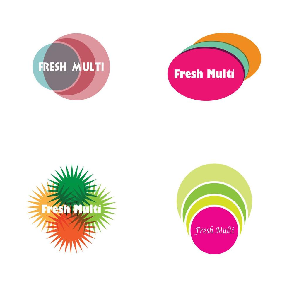 Fresh logo icon and symbol vector flat design template