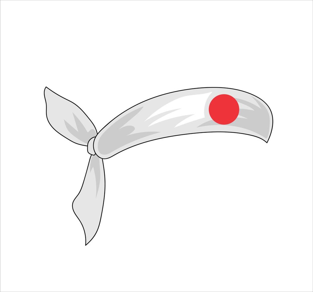 pañuelo japonés, accesorios, rasgos y activos. personaje principal y utilícelo como rasgos para su colección nft. vector