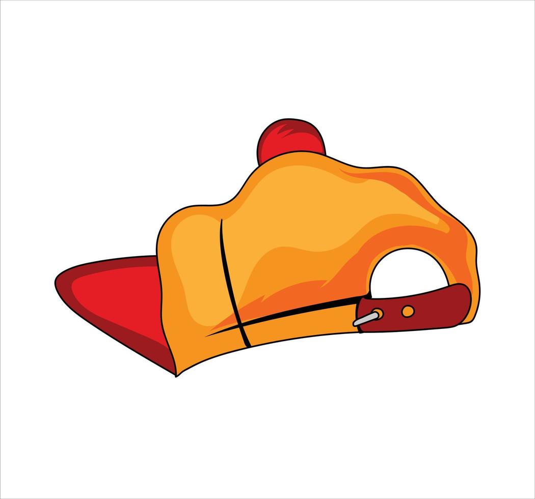 Backward Cap . accessories, traits, and assets. head character. NFTcollection. vector