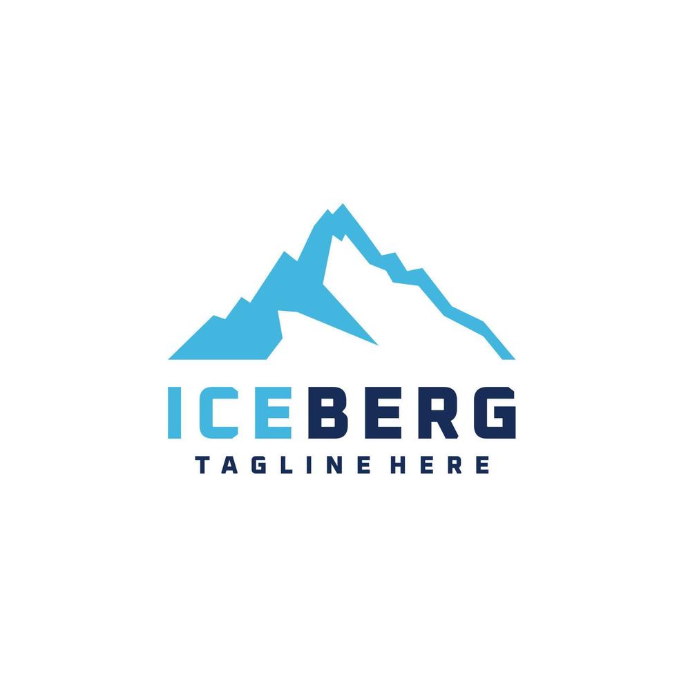 iceberg logo graphic design illustration vector