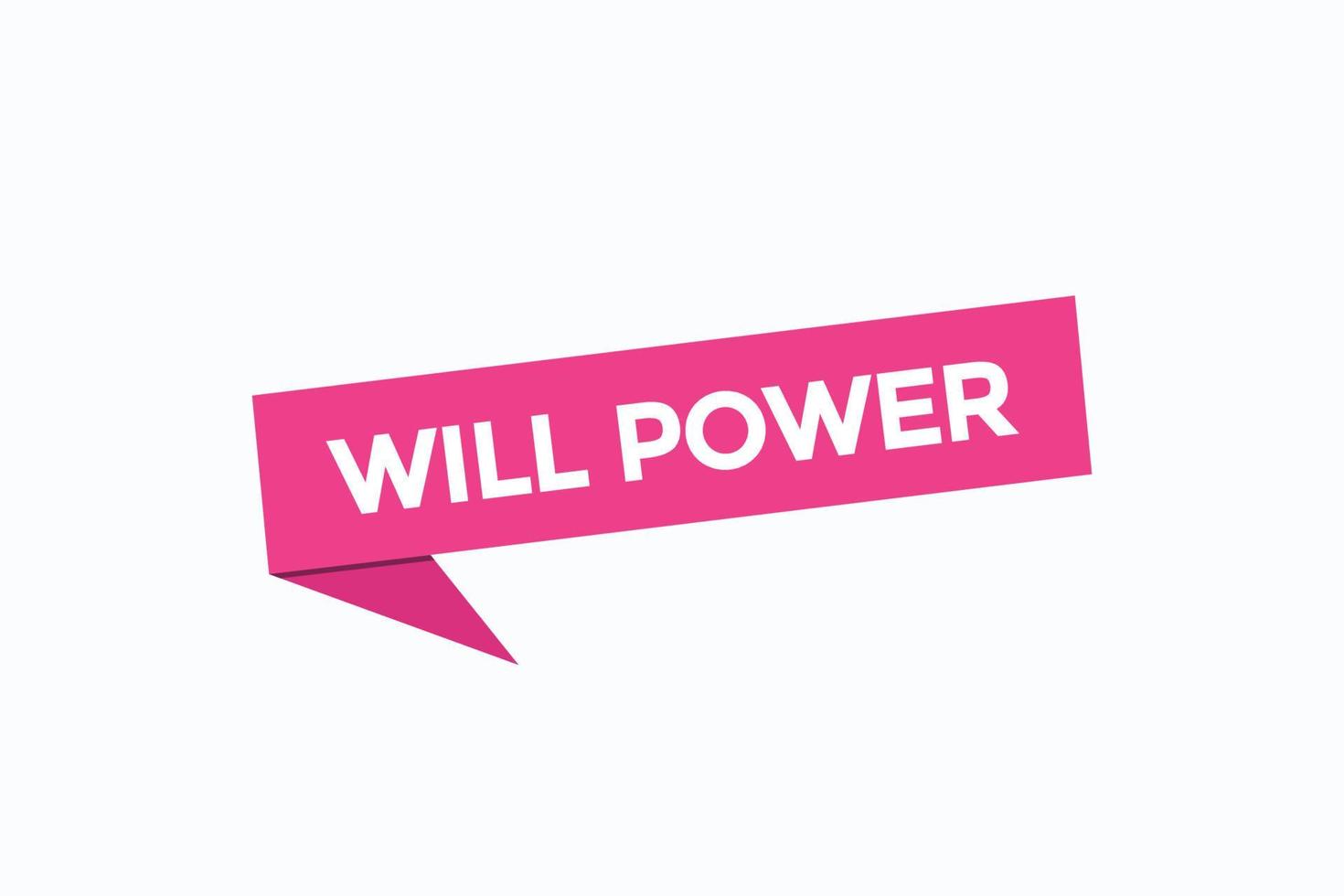 will power button vectors.sign label speech bubble will power vector