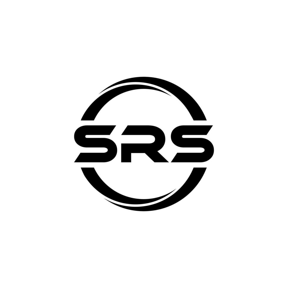 diseño del logotipo de la letra srs en la ilustración. logotipo vectorial, diseños de caligrafía para logotipo, afiche, invitación, etc. vector