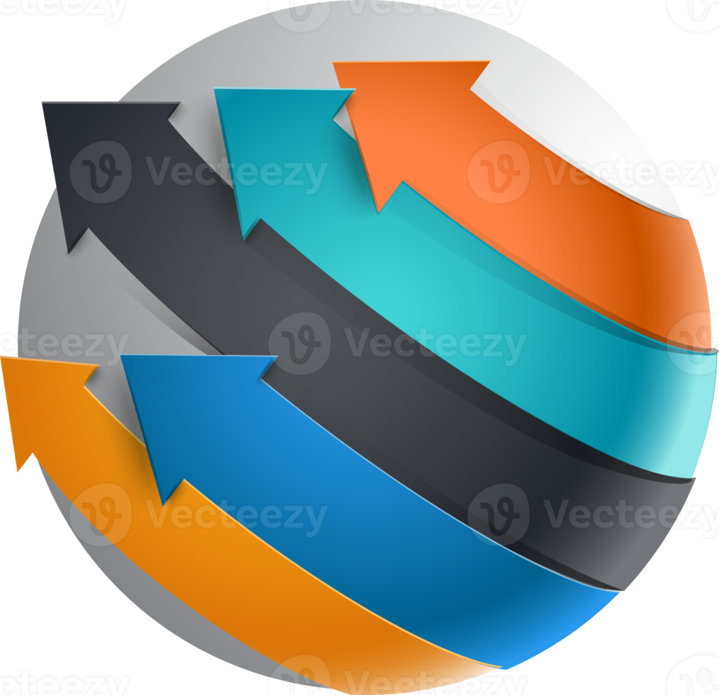 Arrows infographic template background png