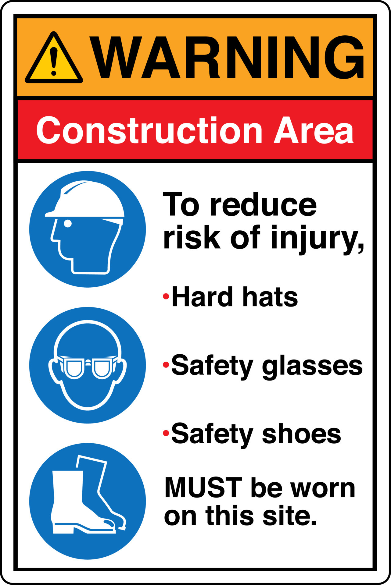 Safety Sign Marking Label Symbol Pictogram Standards Warning