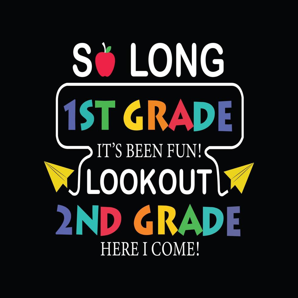 Back To School T-shirt Design vector