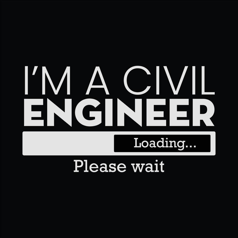 Civil Engineer T-shirt Design vector