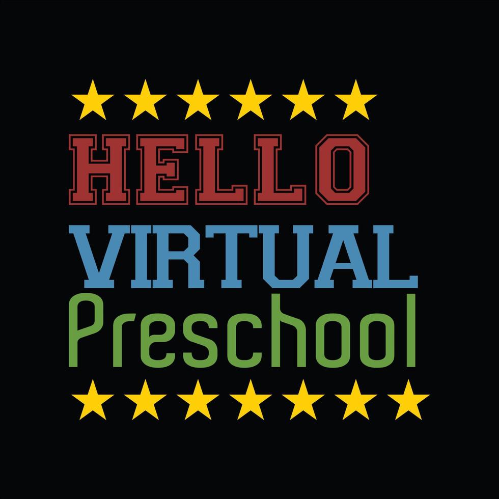Back To School T-shirt Design vector