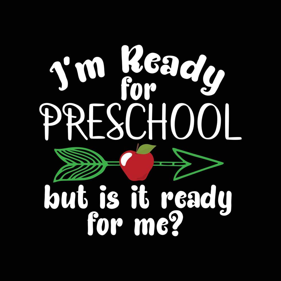 Back To School T-shirt Design vector