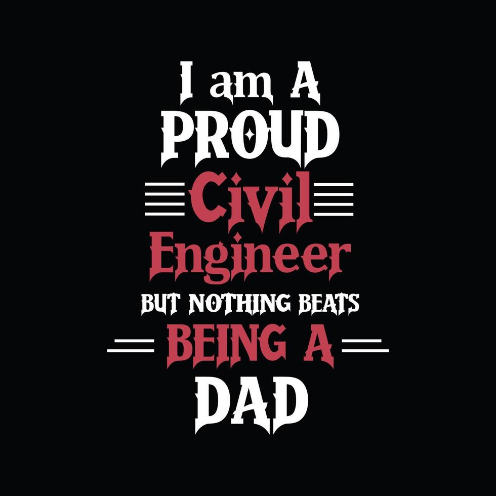 Civil Engineer T-shirt Design vector