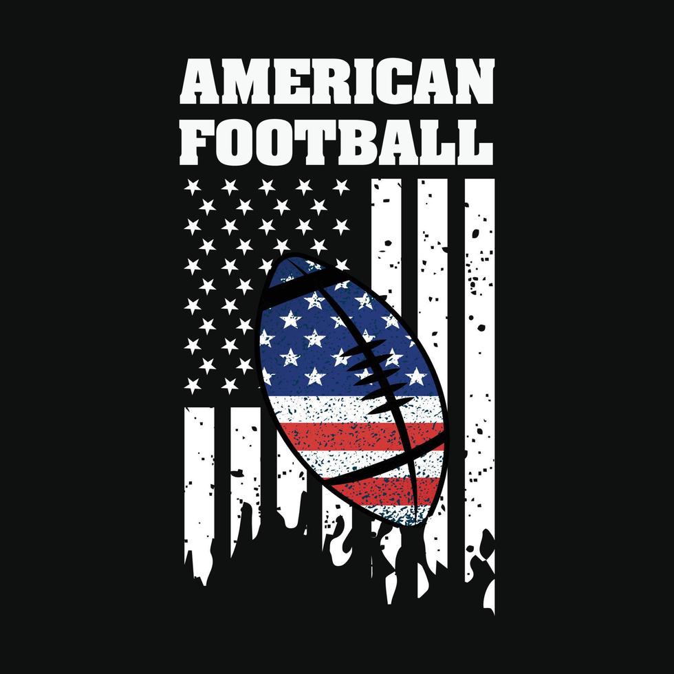 American Football T-shirt Design vector