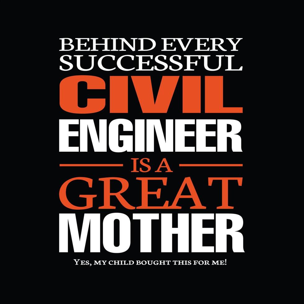 Civil Engineer T-shirt Design vector