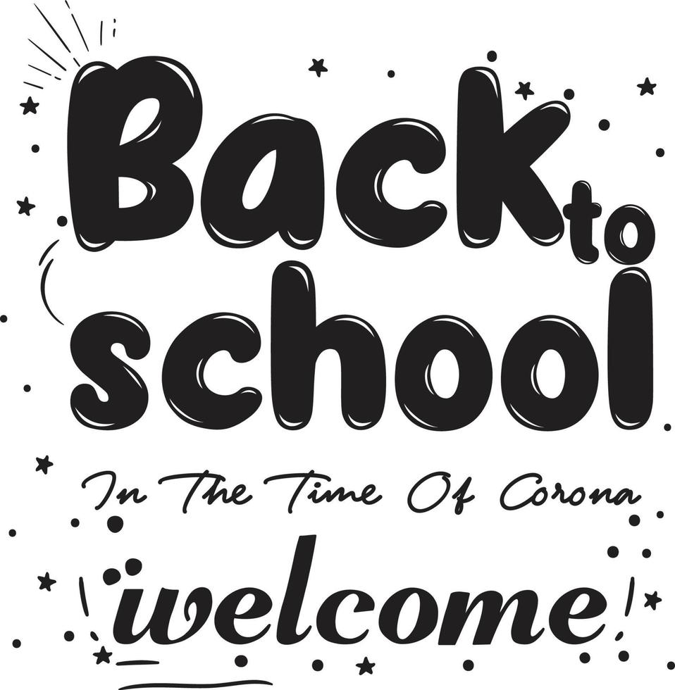Back To School T-shirt Design vector