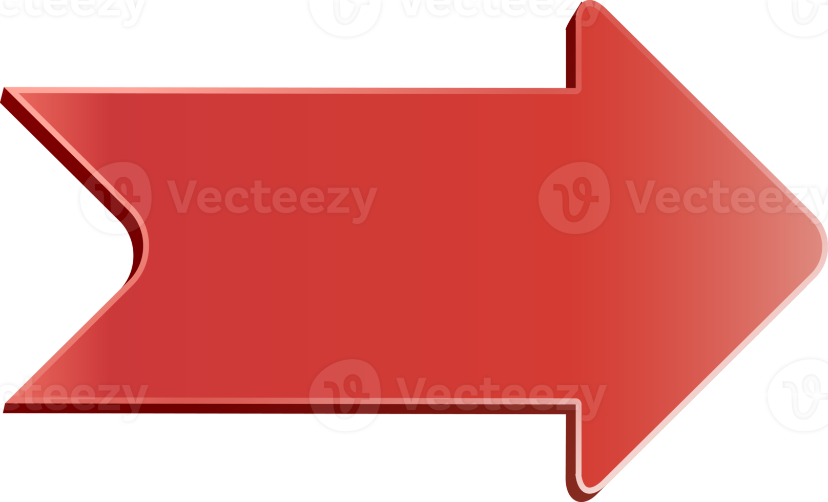 Arrow banner design png