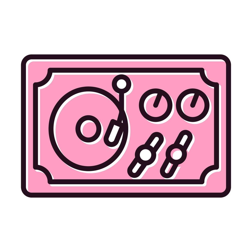 Turntable Vector Icon