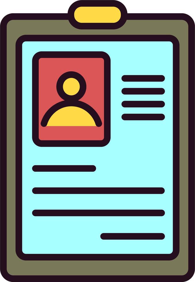 Curriculum Vitae Vector Icon