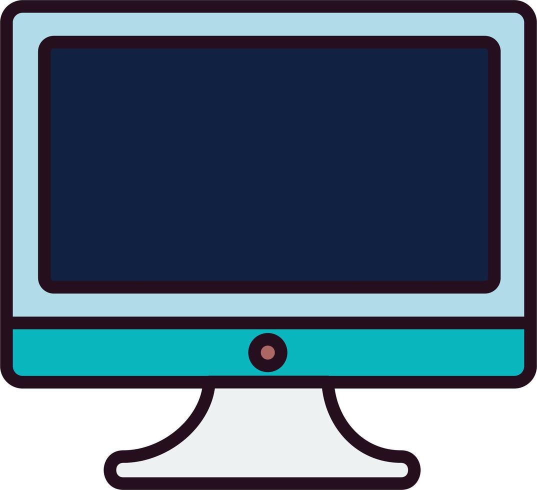 Monitor Screen Vector Icon