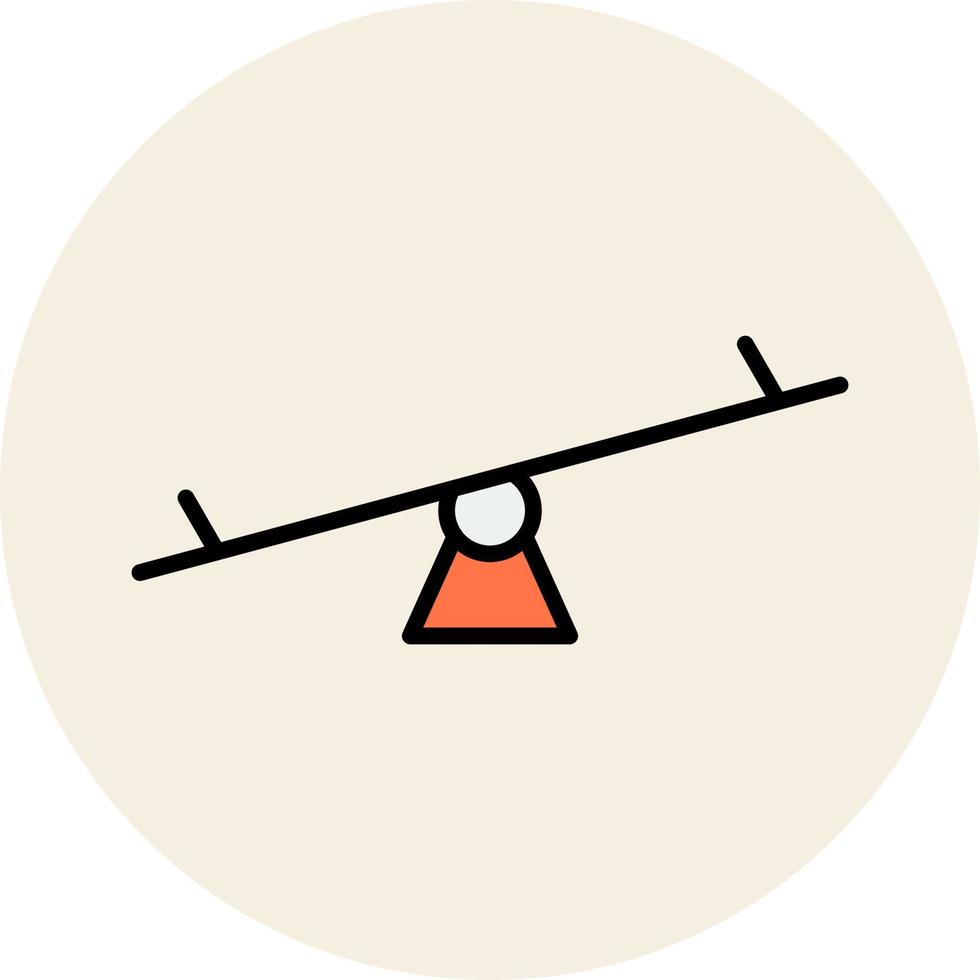 Seasaw Vector Icon