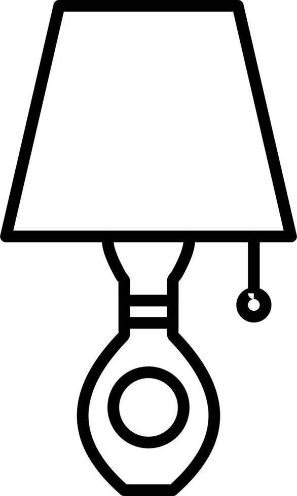 Table Lamp Vector Icon