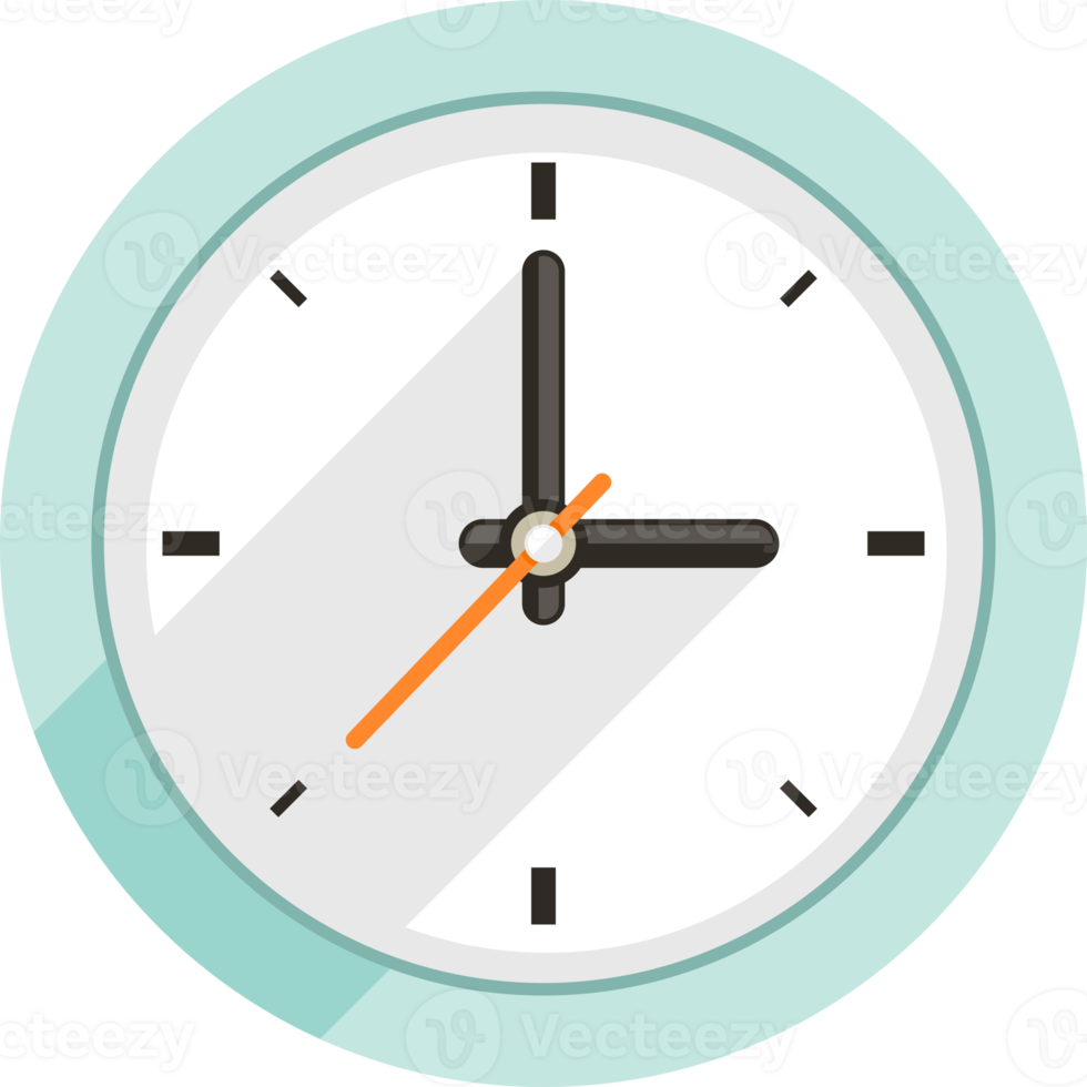 clock flat color png