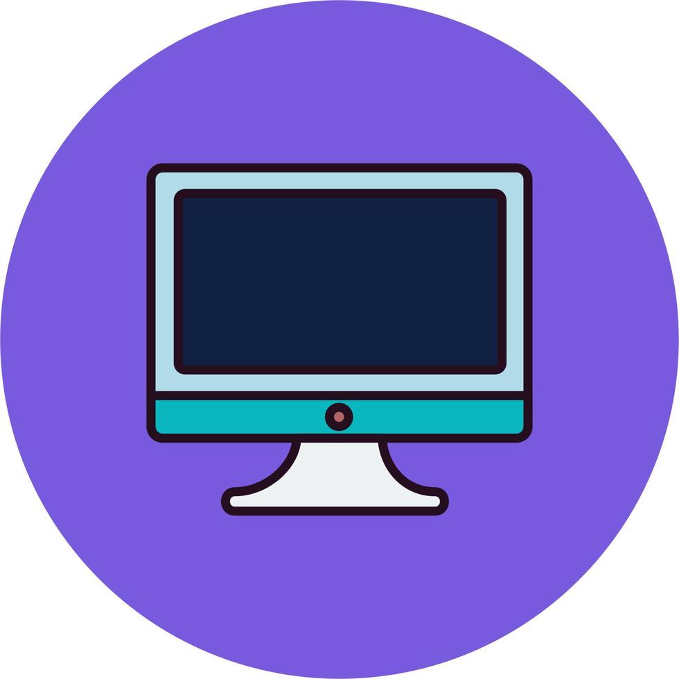 Monitor Screen Vector Icon