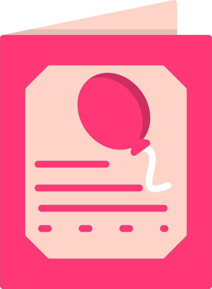 Birthdaycard Vector Icon