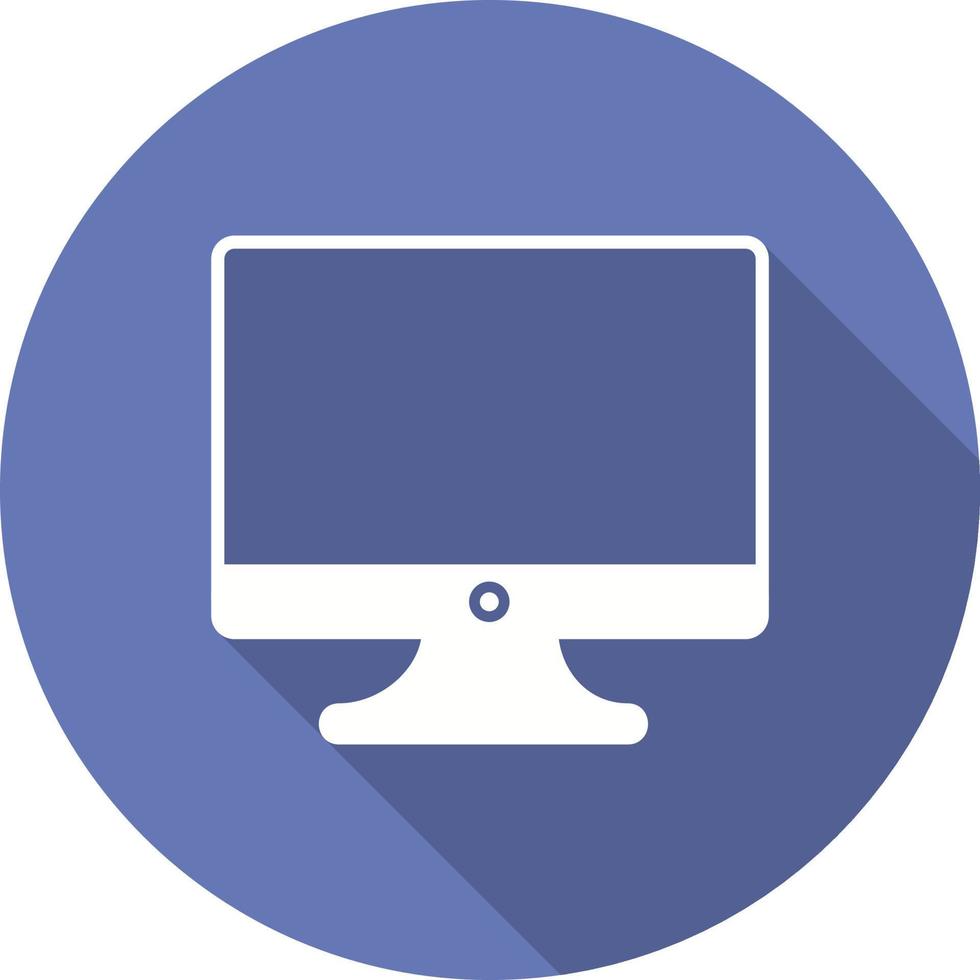 Monitor Screen Vector Icon