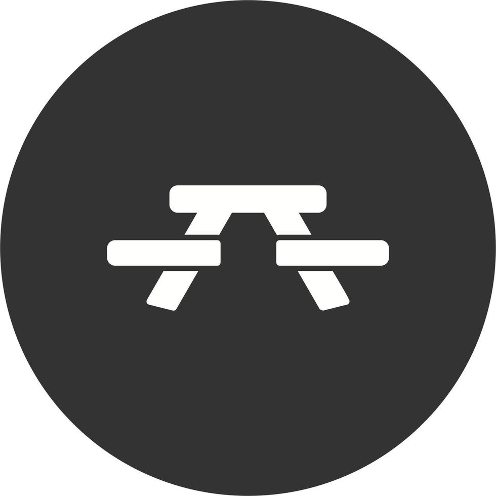 Picnic Table Vector Icon