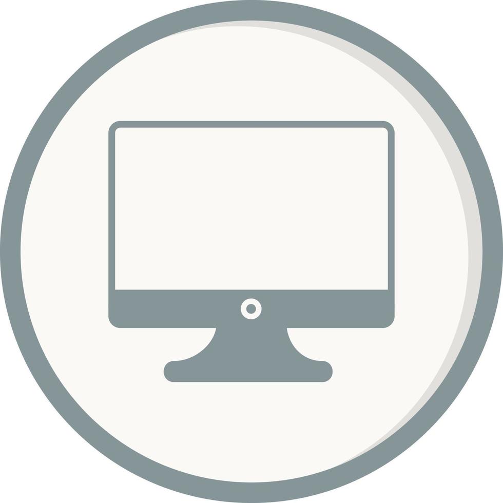 icono de vector de pantalla de monitor