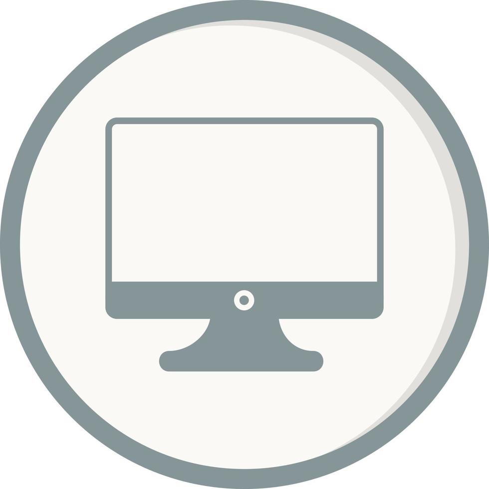 Monitor Screen Vector Icon