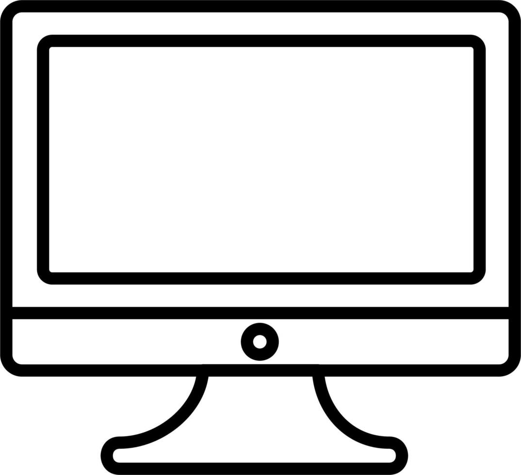 Monitor Screen Vector Icon