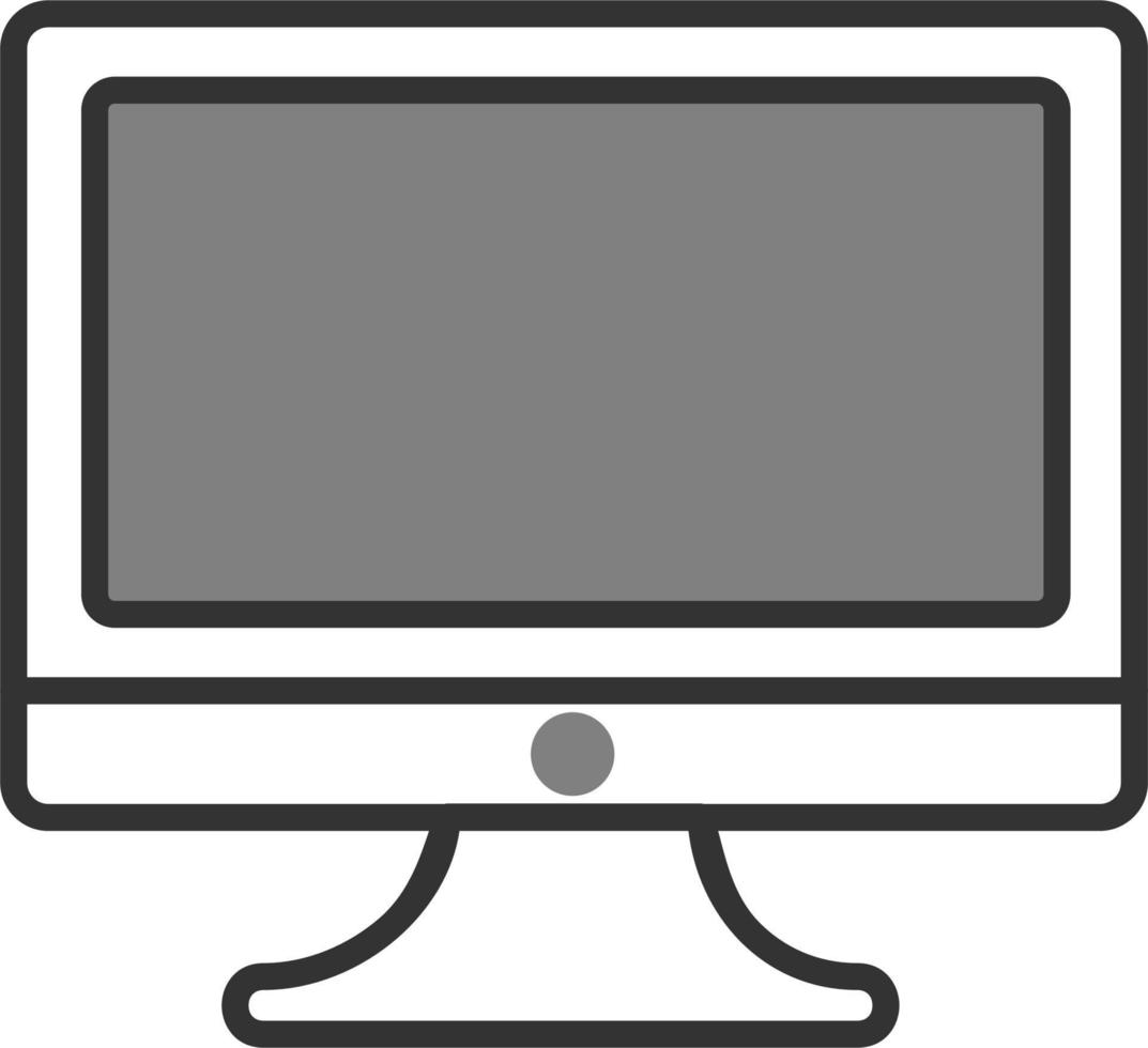 Monitor Screen Vector Icon