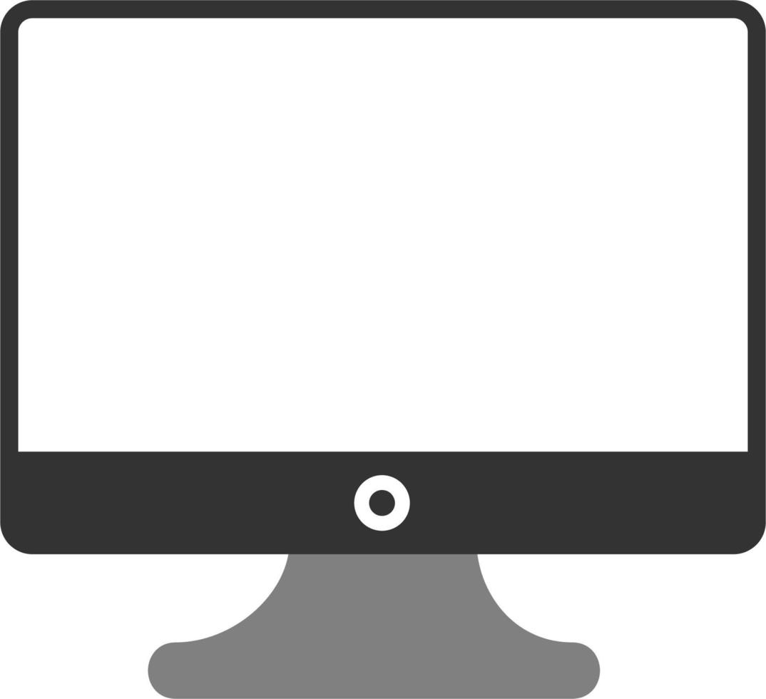 Monitor Screen Vector Icon