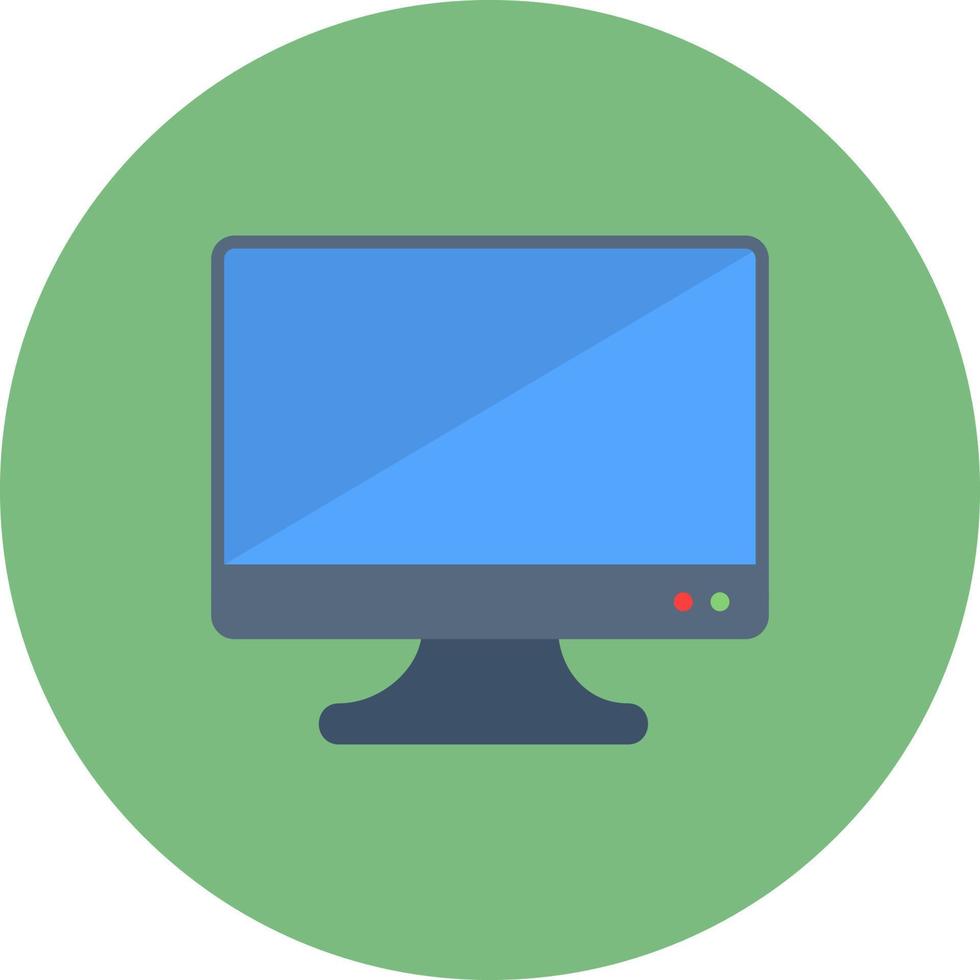 icono de vector de pantalla de monitor