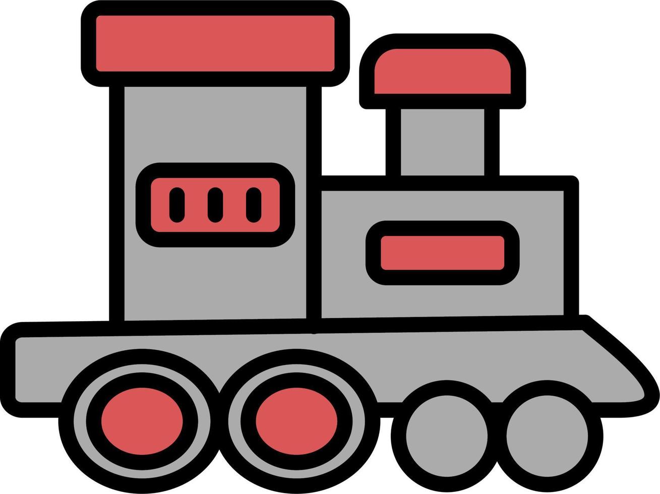 icono de vector de tren