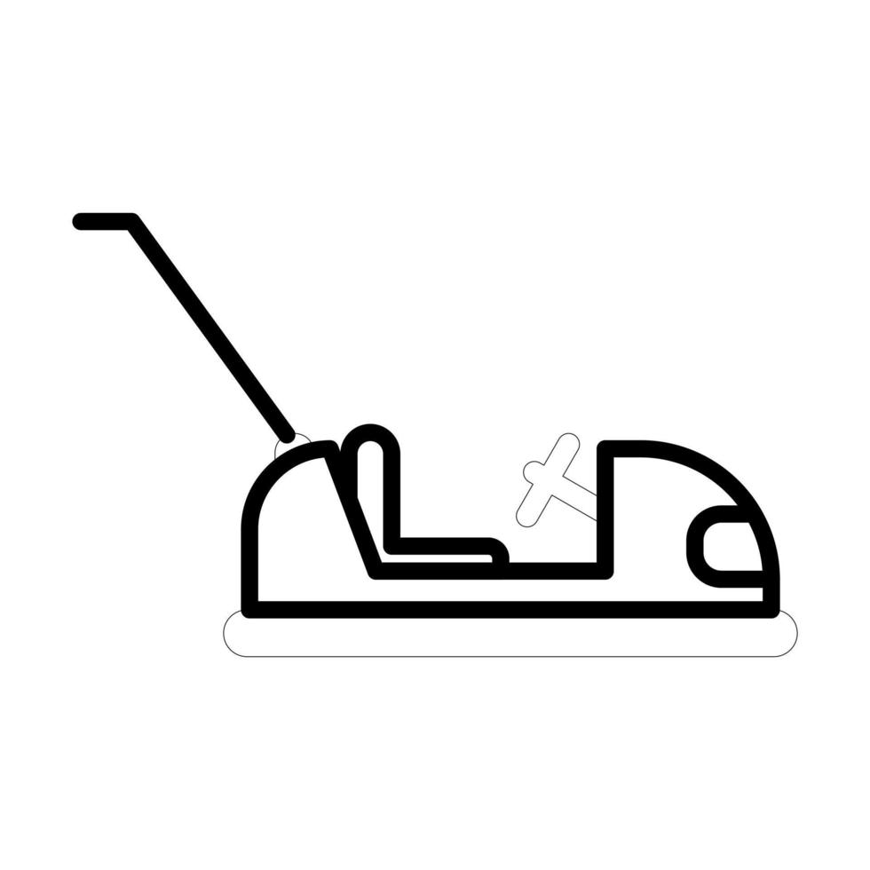 icono de vector de coche lleno de baches