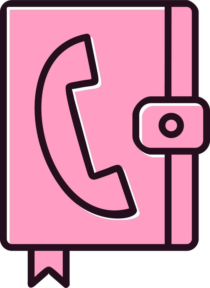 Contact Book Vector Icon