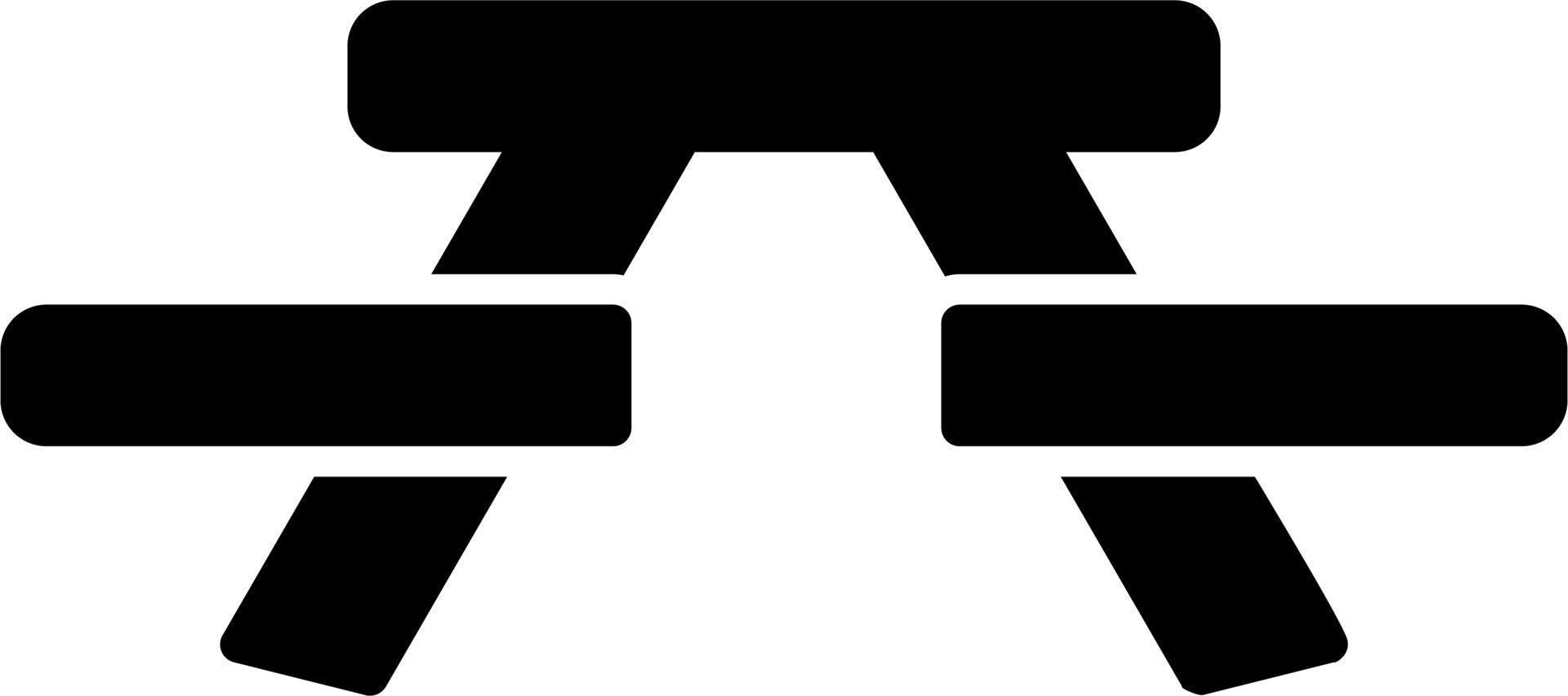 Picnic Table Vector Icon