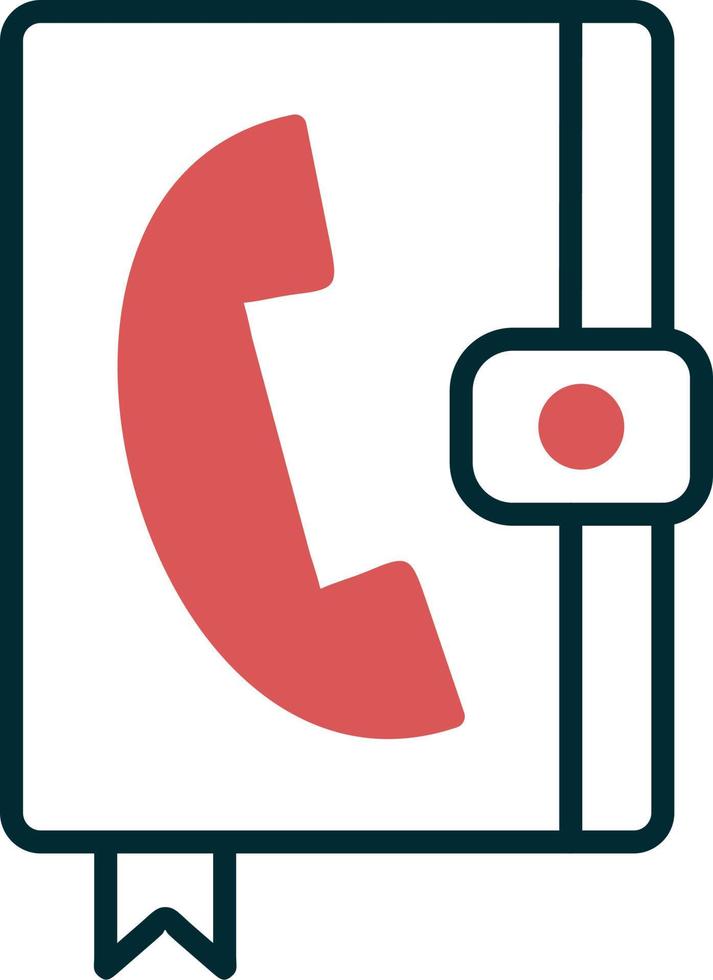 Contact Book Vector Icon