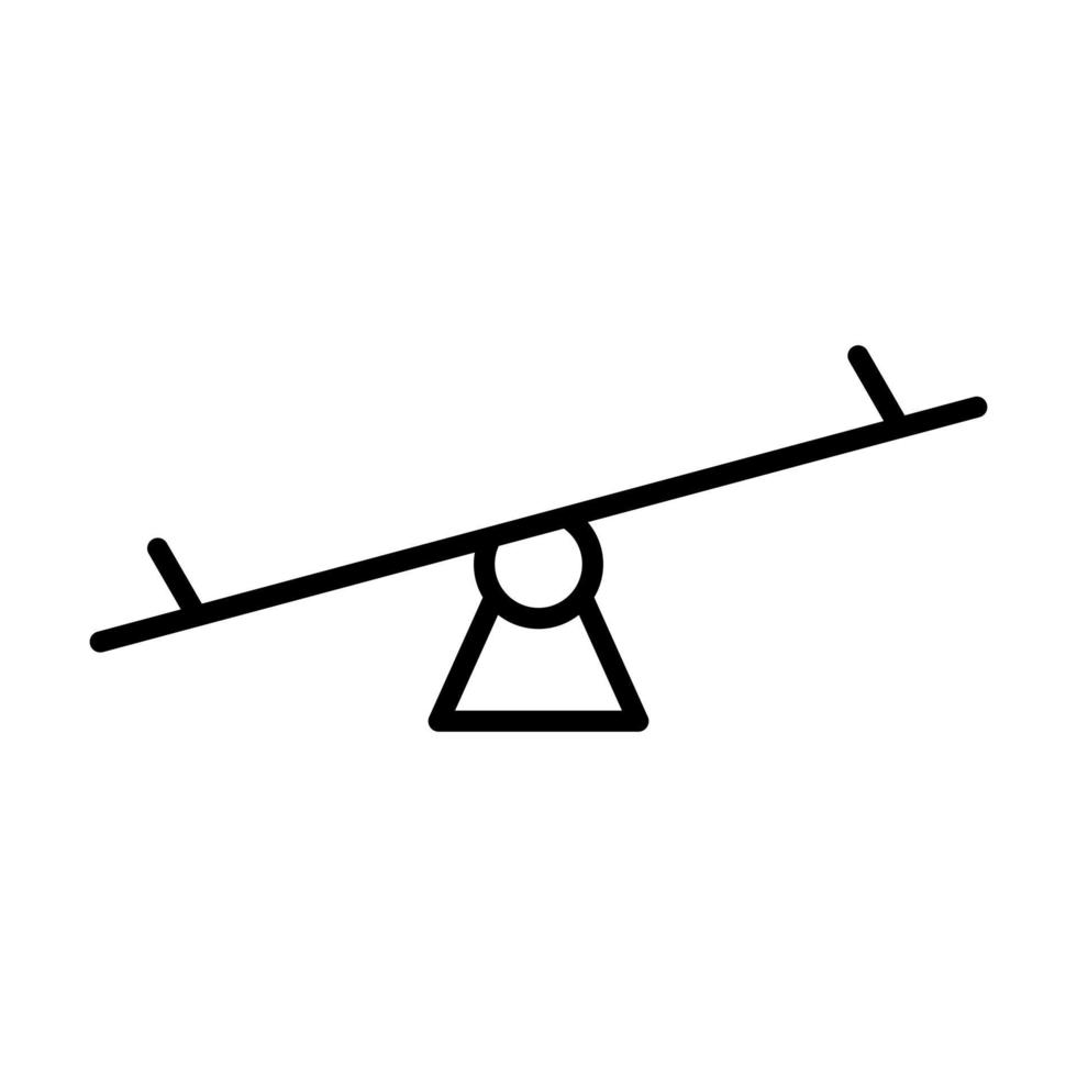 Seasaw Vector Icon