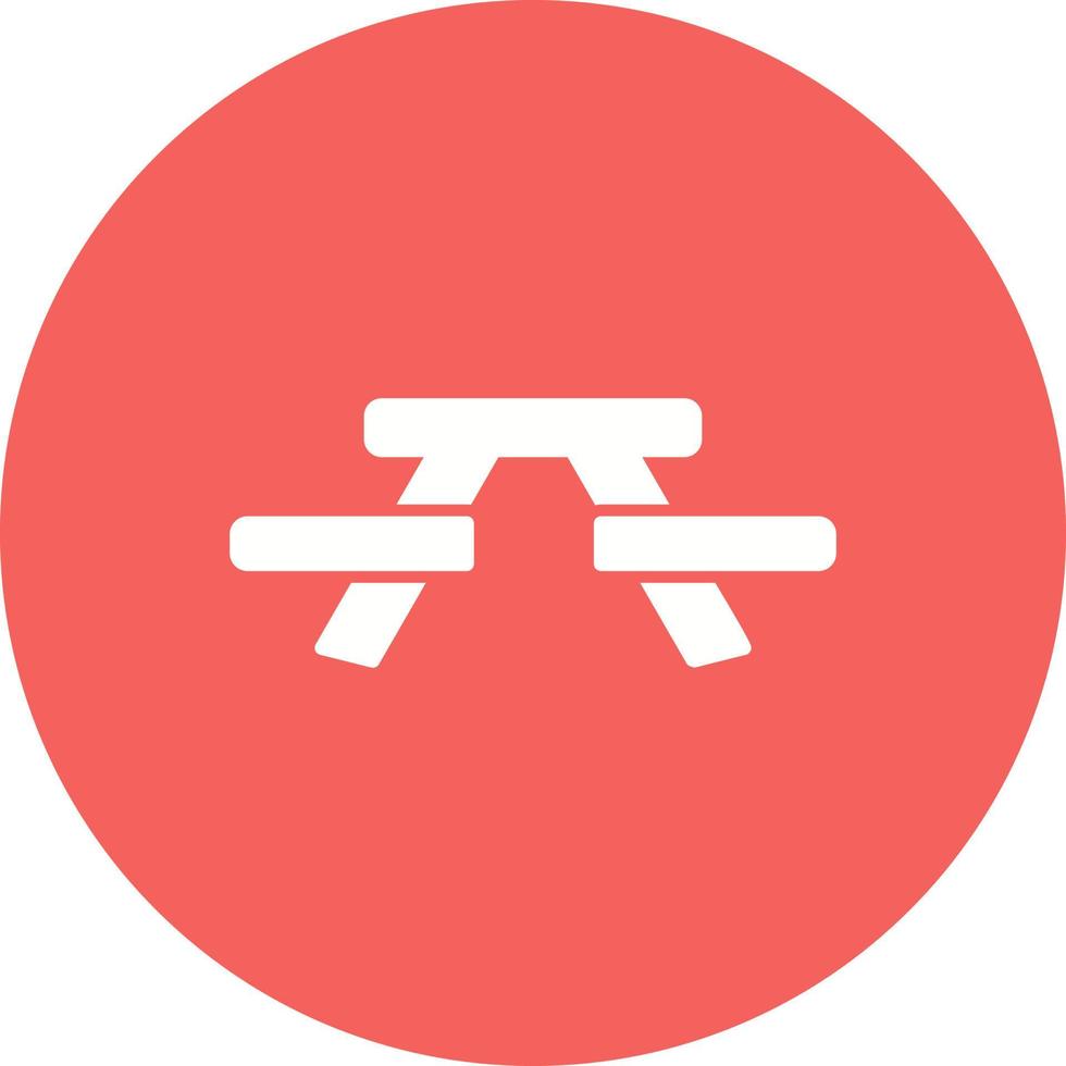 Picnic Table Vector Icon