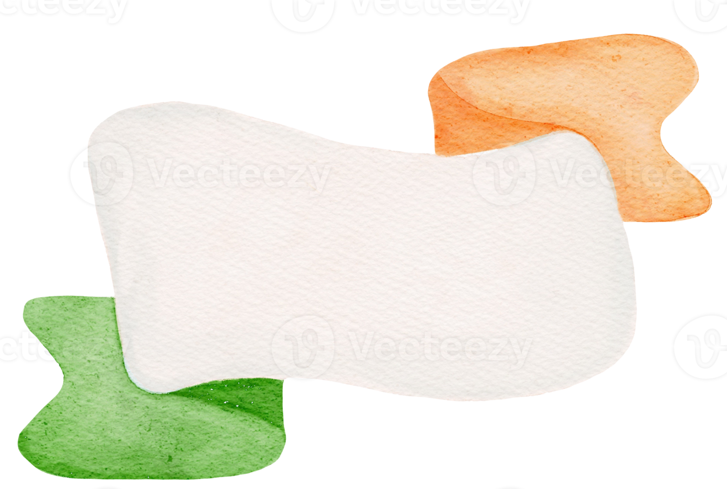 waterverf st Patrick vlag banier tekenfilm hand- schilderij png